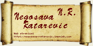 Negosava Ratarević vizit kartica